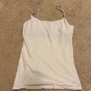 Aeropostale brand womens size large shelf bra camisole - white